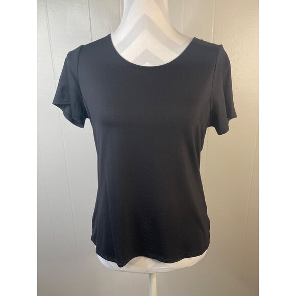 East 5th Essentials Blouse Size Medium Jersey knit - Picture 2 of 6